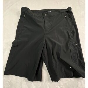 Nishiki Men's XL Black Biking Cycling Shorts With Padded Boxer Insert 10" inseam